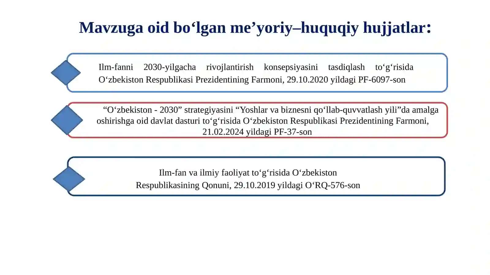 Bitiruvchilarning xalqaro grant va stipendiya dasturlarida ishtirokini qoʻllab-quvvatlash tizimini rivojlantirish 3