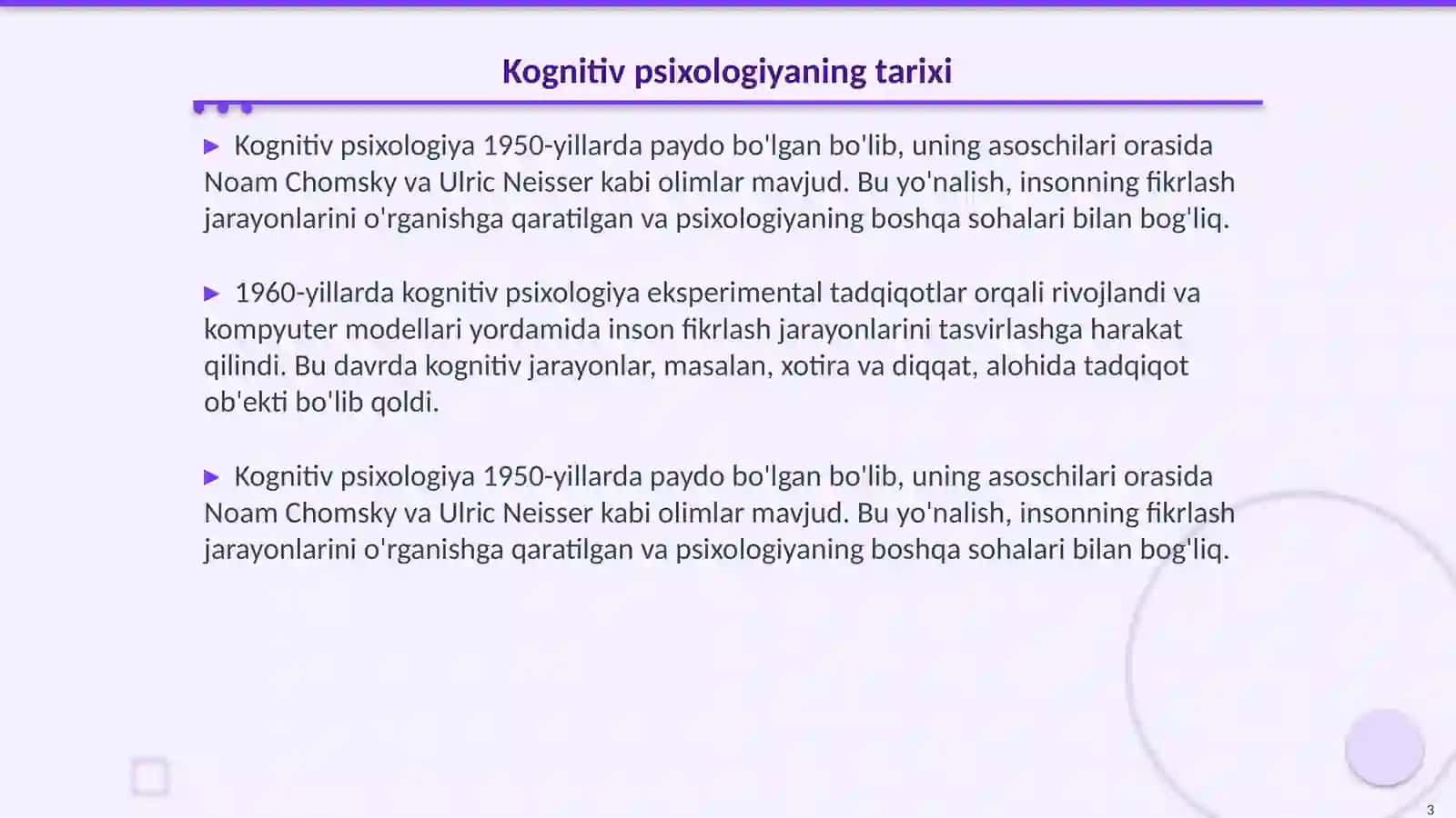 Kognitiv psixologiyada diqqat xotira va ong 3