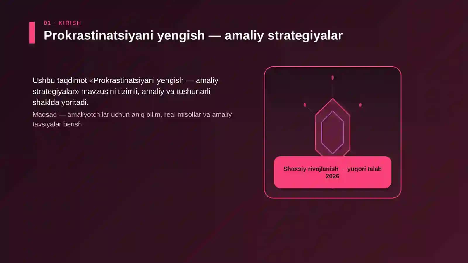 Prokrastinatsiyani yengish — amaliy strategiyalar 3