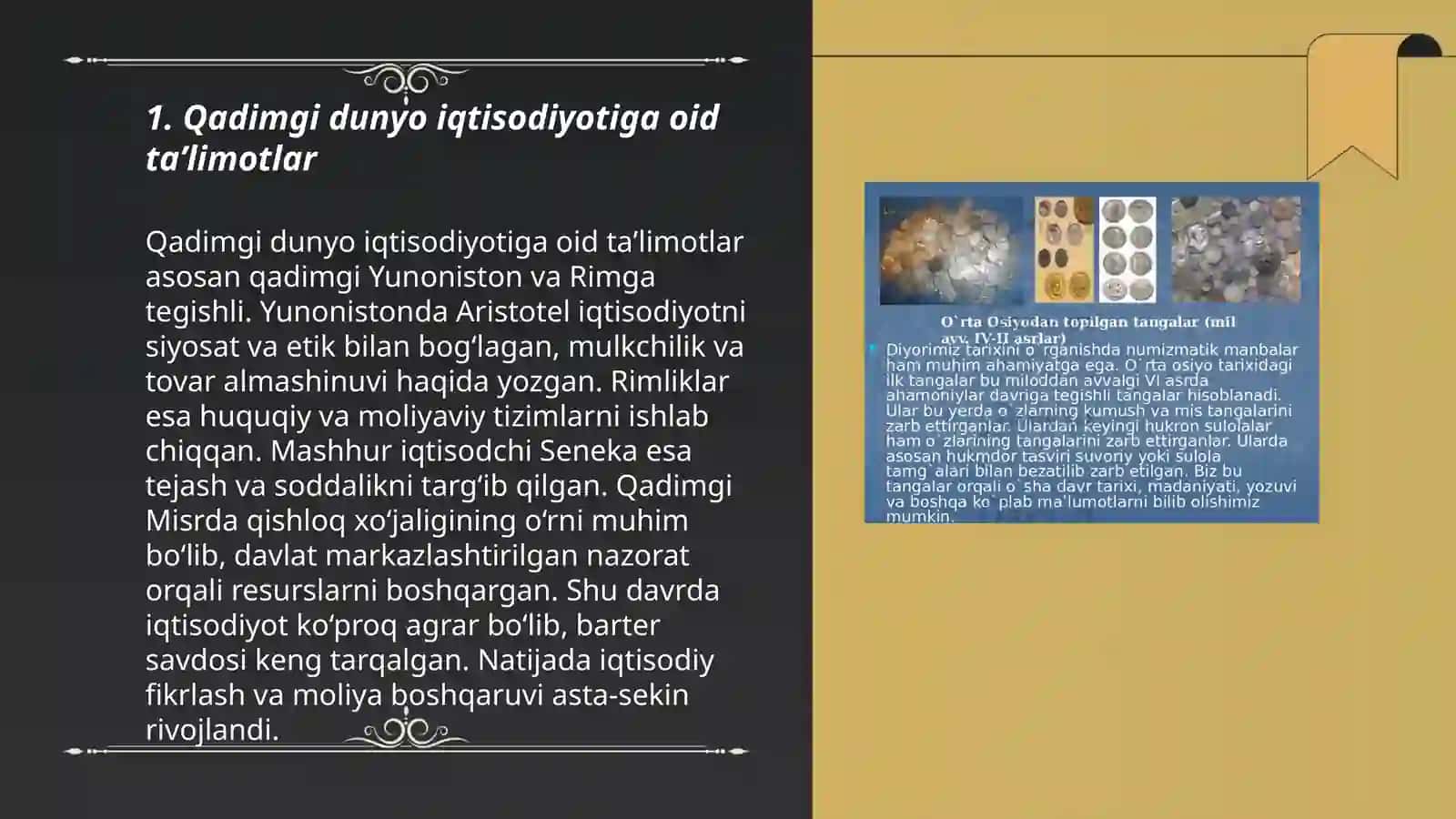 Qadimgi dunyo iqtisodiyotiga oid taʼlimotlar 3