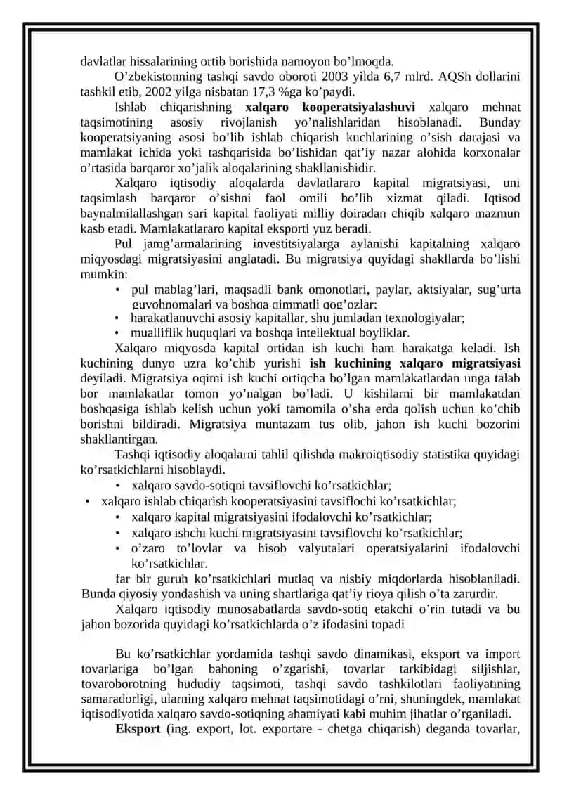 TASHQI IQTISODIY FAOLIYAT STATISTIKASI 3