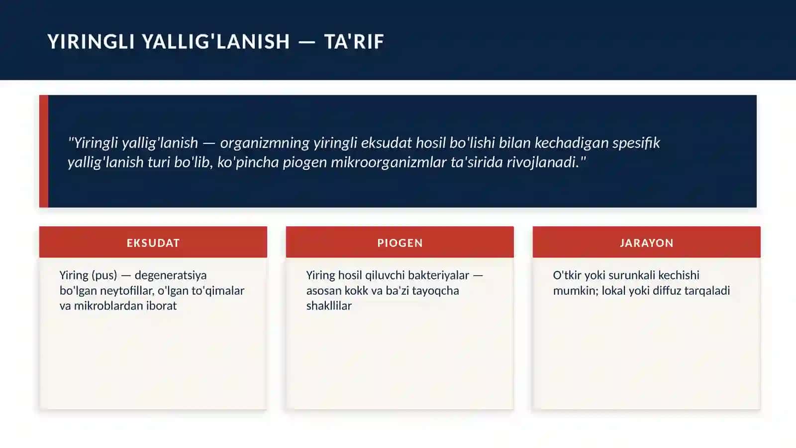Yiringli yallig'lanish qo'zg'atuvchilari 3