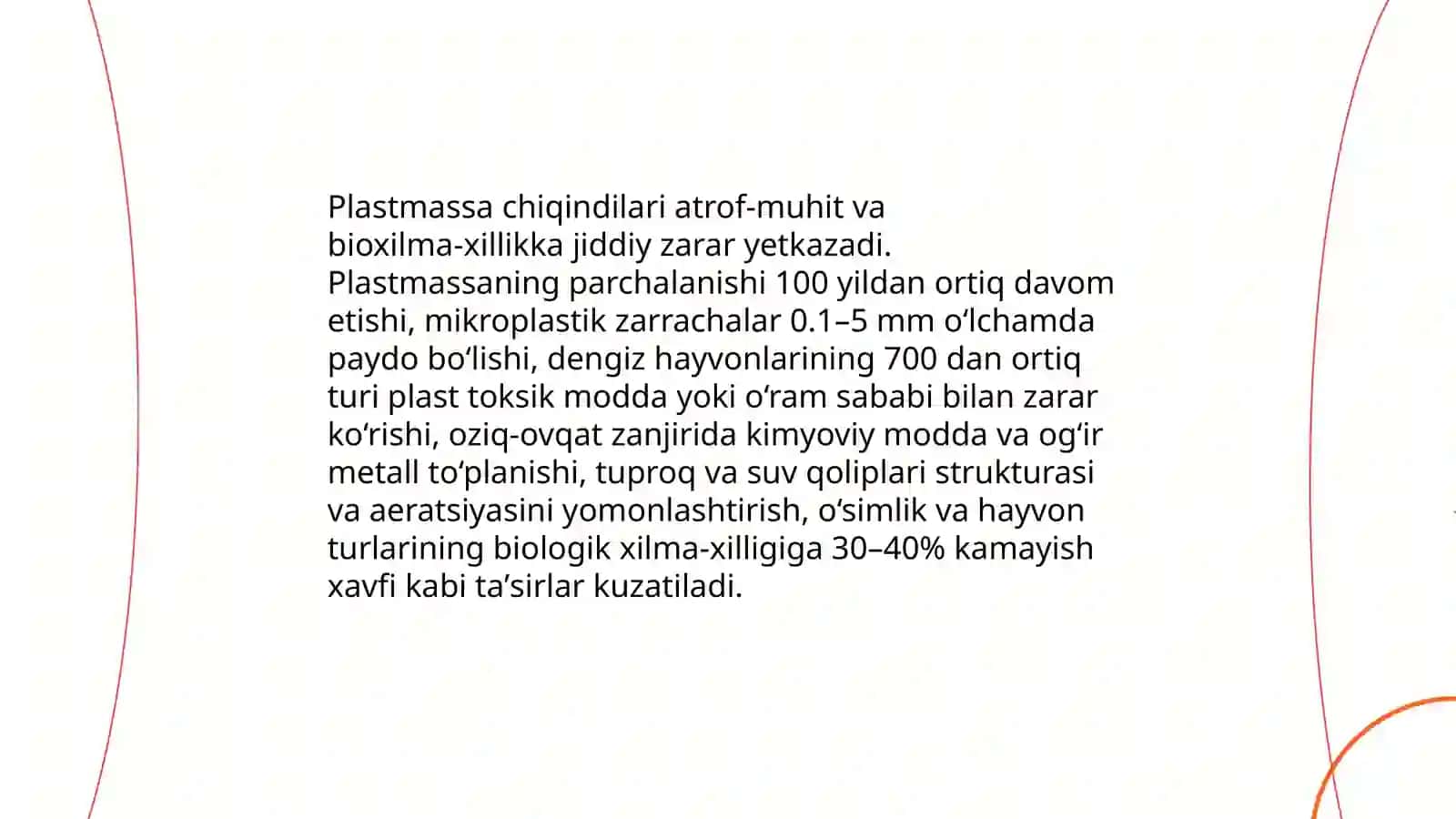Plastmassa chiqindilari muammosi va ularni kamaytirish yoʻllari 3