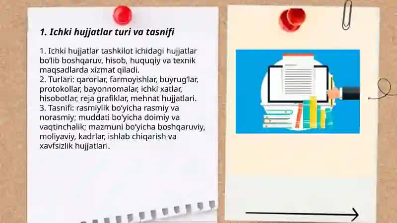 Ichki va tashqi hujjatlar 3