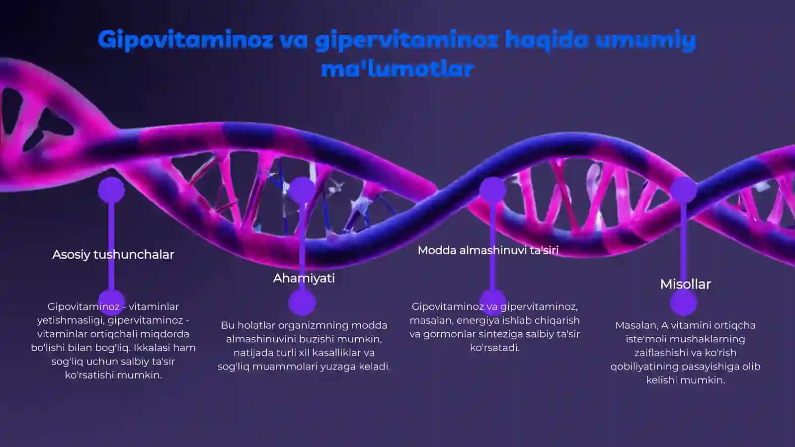 Gipovitaminoz va gipervitaminoz holatlarda modda almashinuvining buzulishi 3