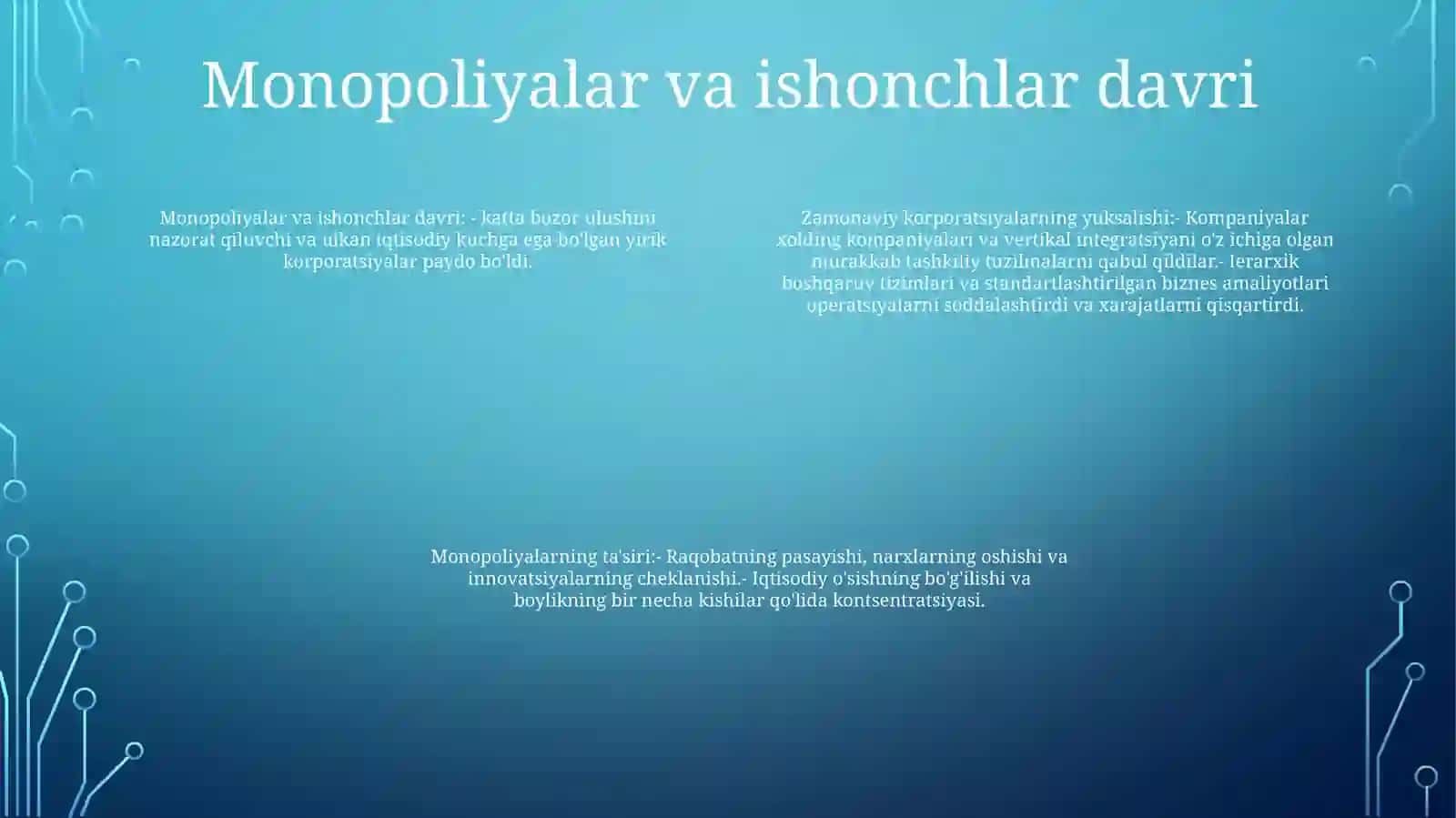 Zamonaviy Korporatsiyaning Yuksalishi 3