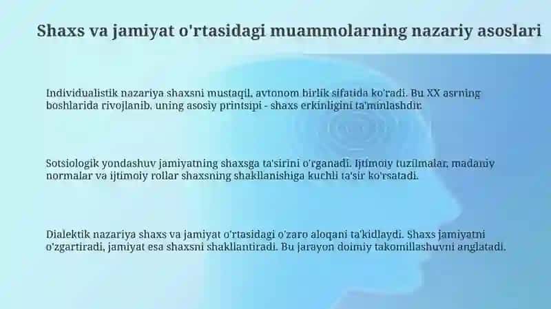 Kasb psixologiyasida shaxs va jamiyat muammosi 3
