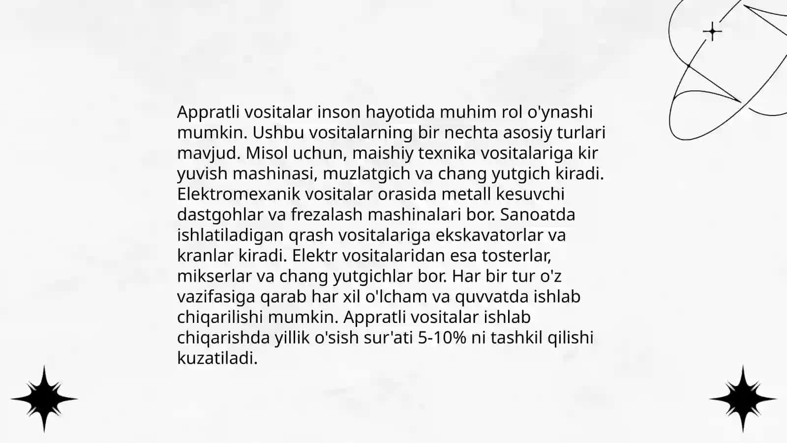 Appratli vosotalarni rad etishdan foydalanish 3