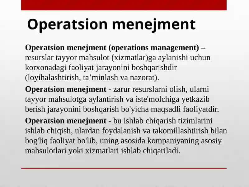 Operatsionmenejment 3