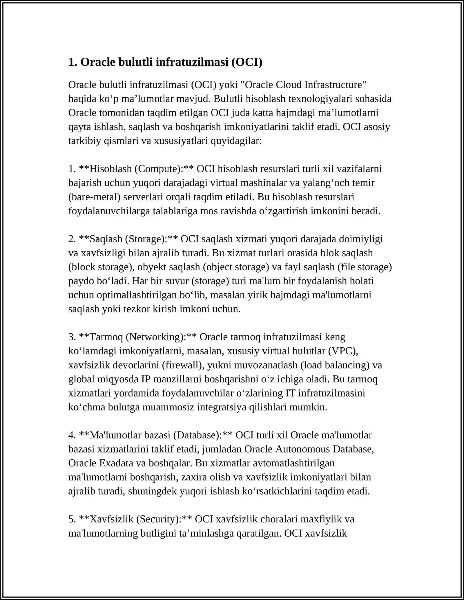 Oracle Bulutli Xizmatlari 3