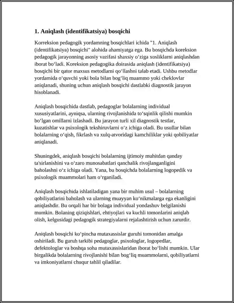 KORREKSION PEDAGOGIK YORDAMNING BOSQICHLARI 3