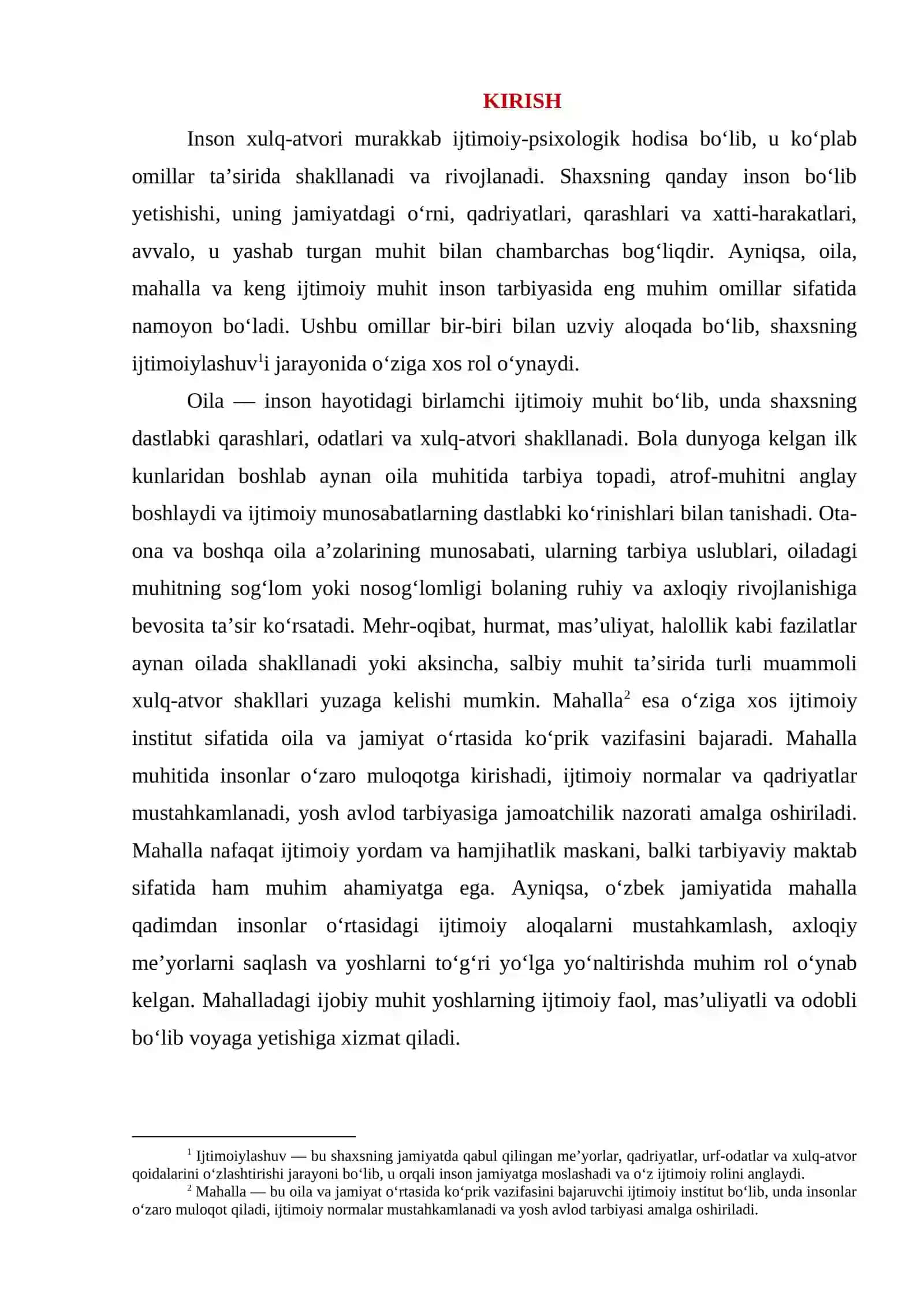 Oila, mahalla va keng ijtimoiy muhitning xulq - atvorga taʼsiri 3