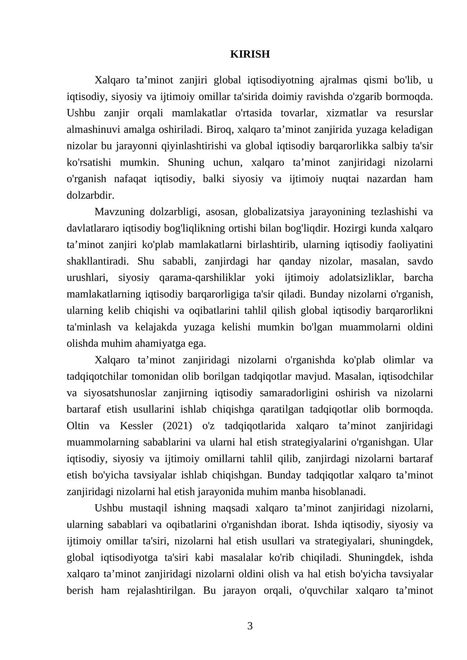 Xalqaro ta’minot zanjiridagi nizolar 3