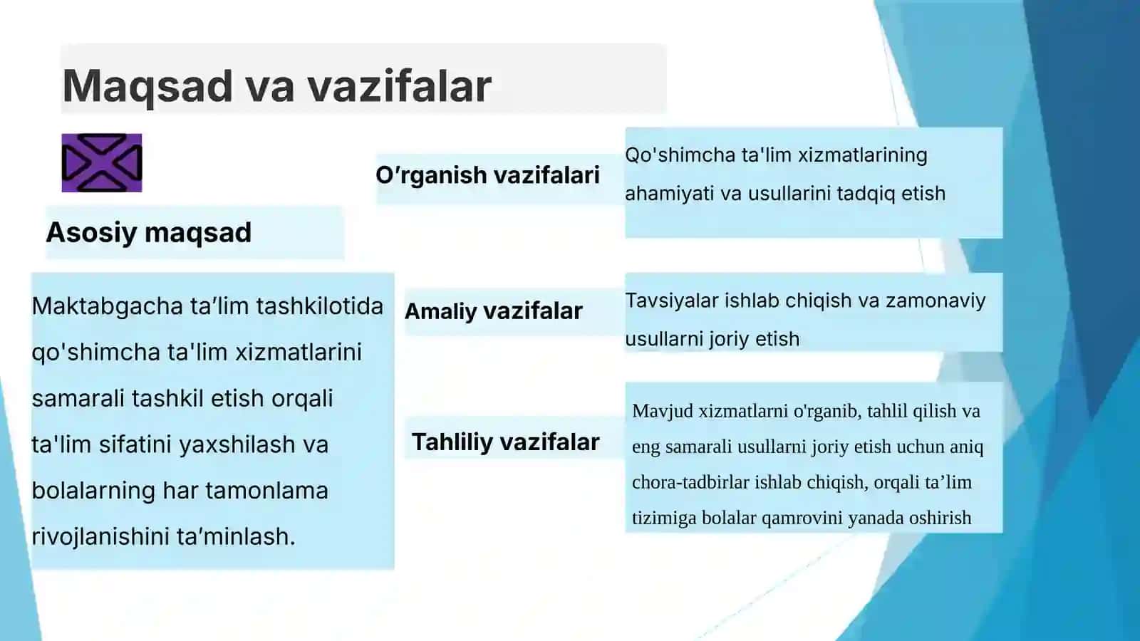 Taʼlim sohasida qoshiyservislar 3