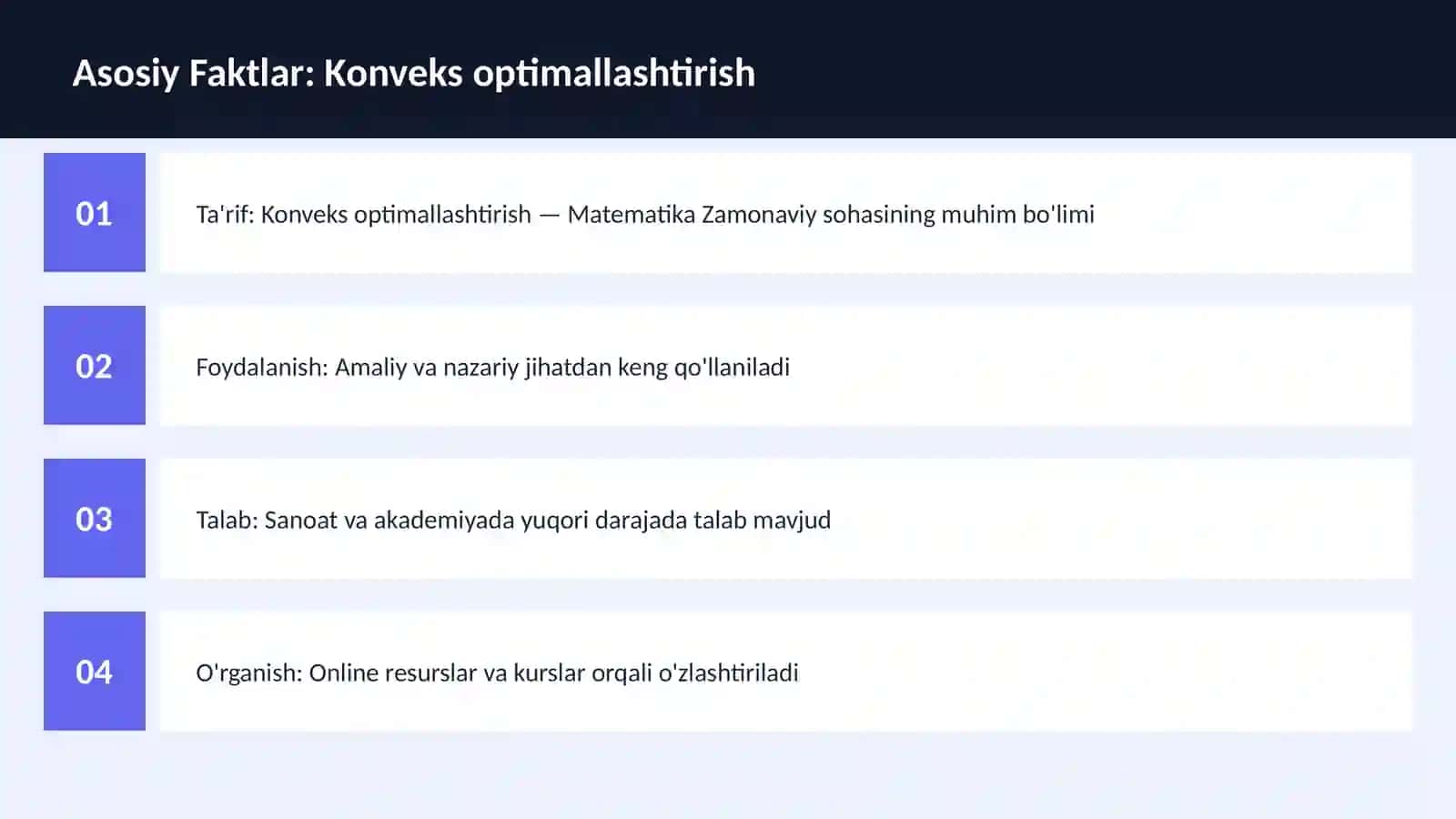 Konveks optimallashtirish 3