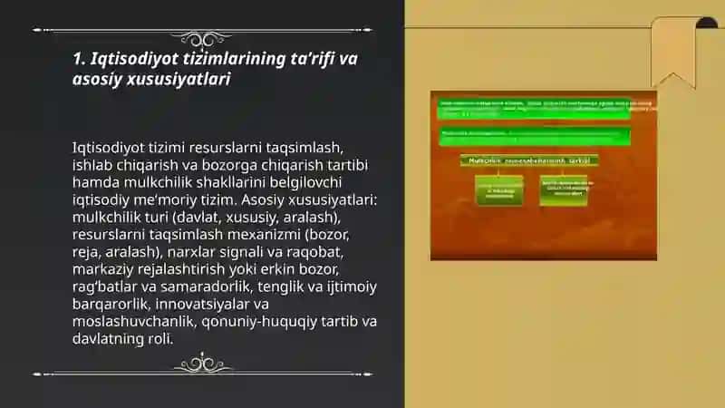 Iqtisodiyot tizimlari va mulkchilik 3