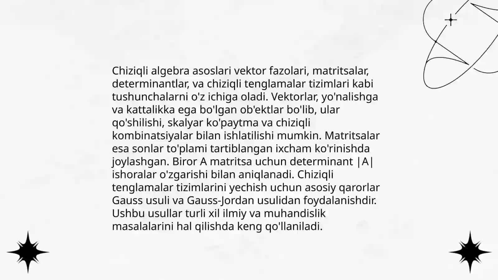 Ikkinchi tartibli chiziqlar klassifikatsiyasi 3