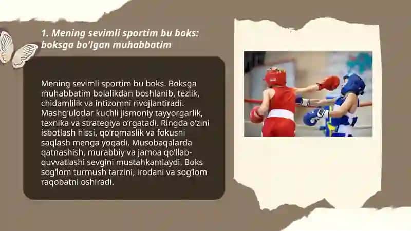 Mening sevimli sportim bu boks 3
