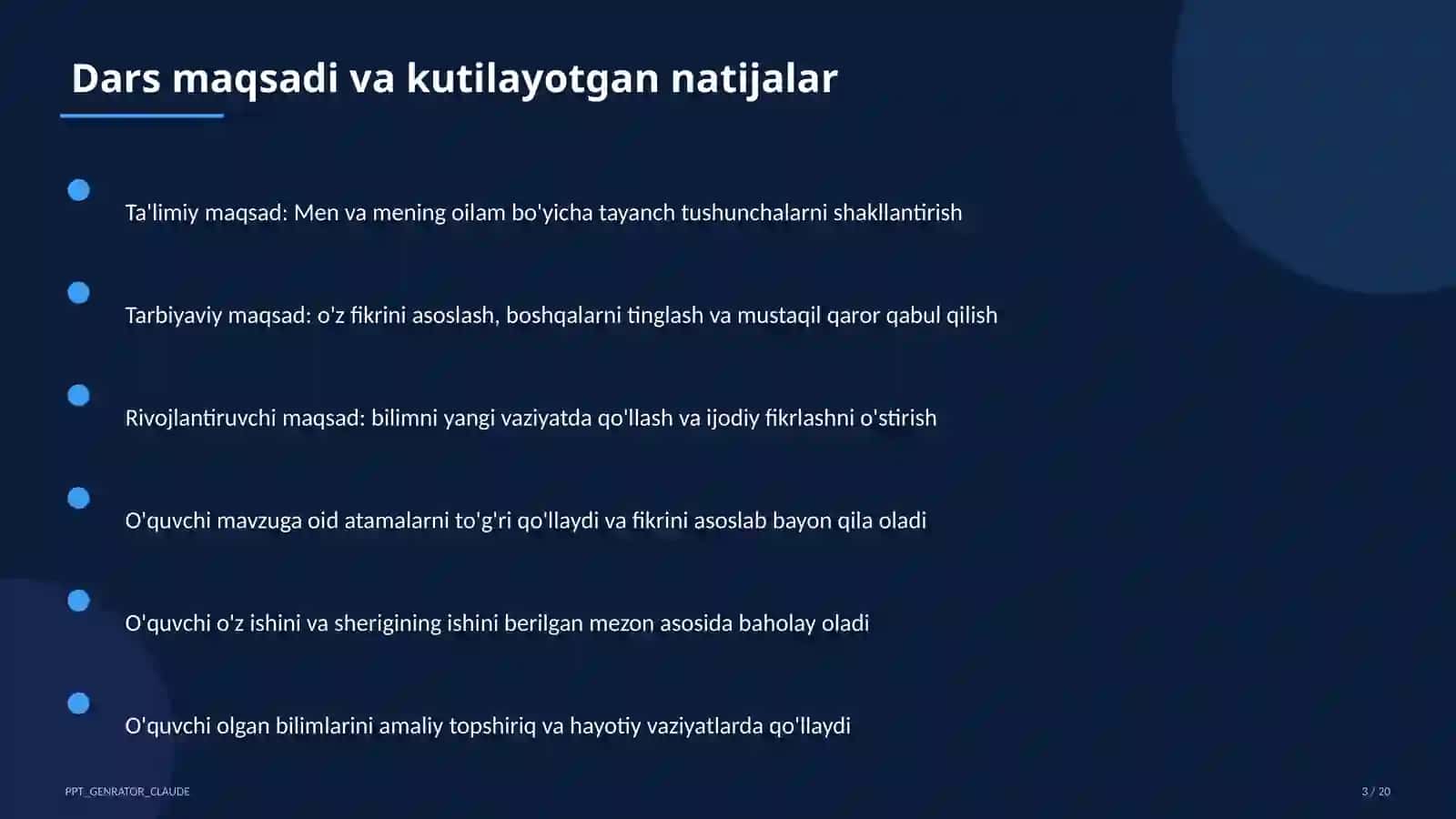 Men va mening oilam (1-sinf) 3