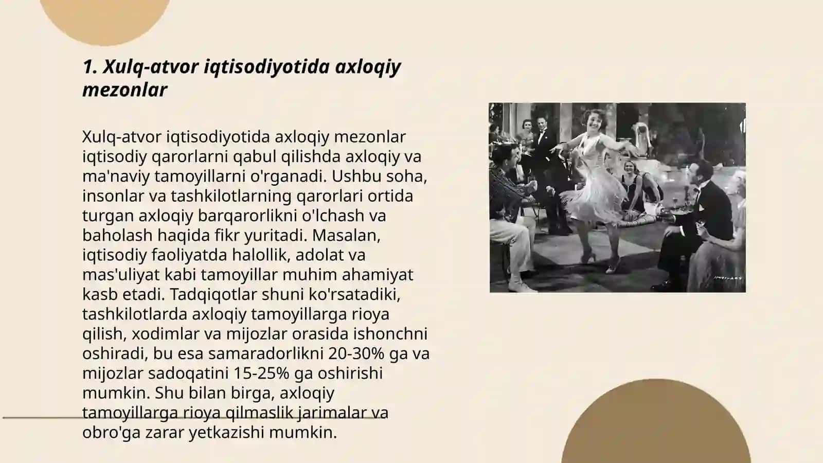 Xulq-atvor iqtisodiyotida axloqiy mezonlar 3