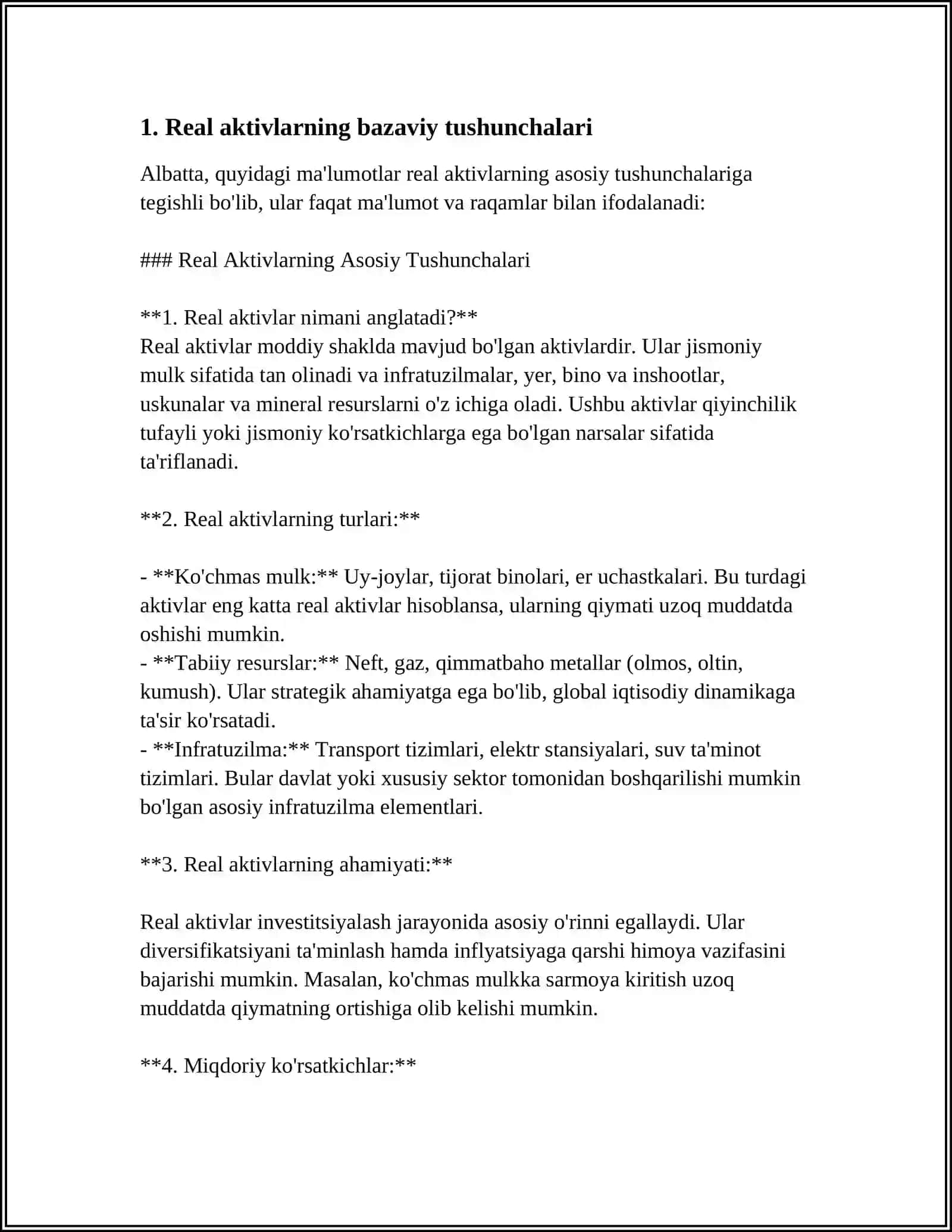 REAL AKTIV MOLIYAVIY AKTIVLAR 3