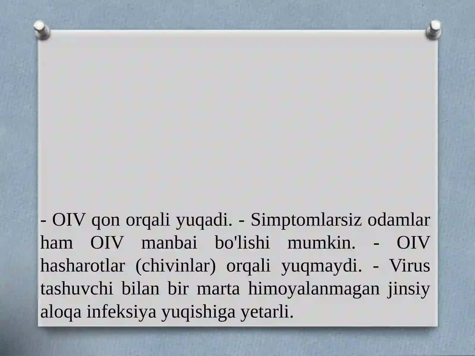 OIV va OITS profilaktikasi va kurash 3