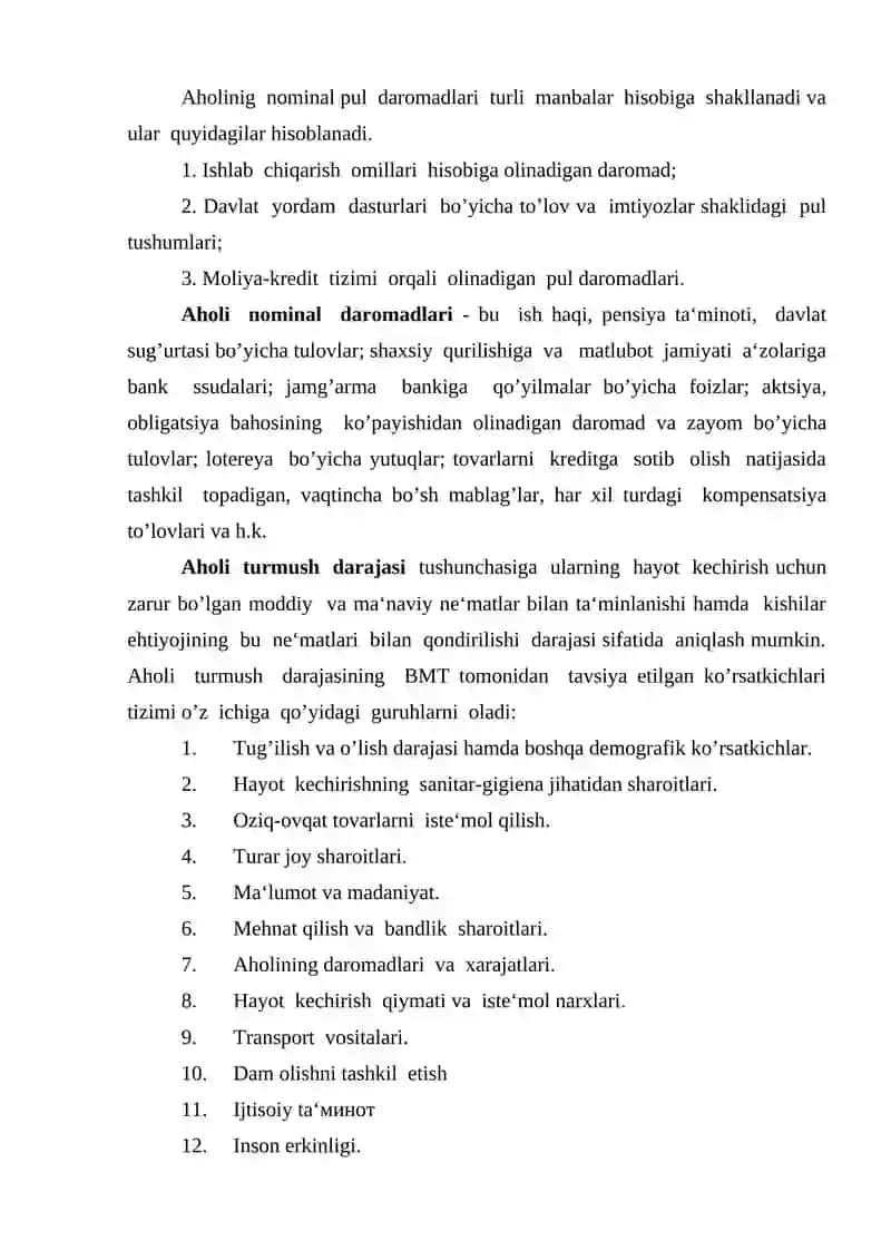 Aholi daromadlari va davlatning ijtimoiy siyosati 3
