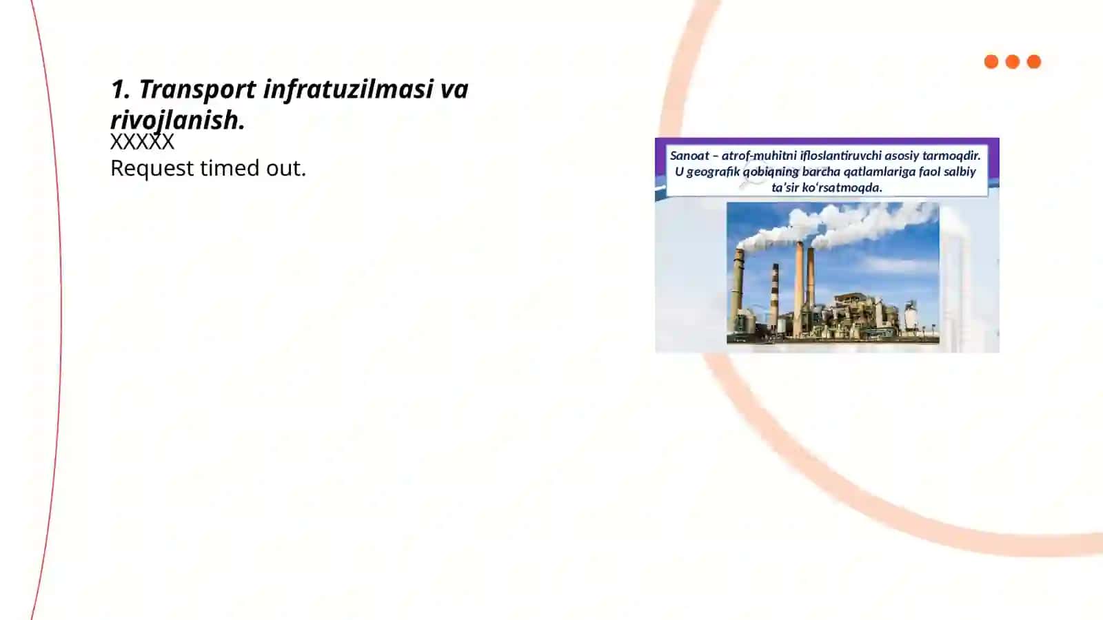 Transport va suv resurslaridan foydalanish 3