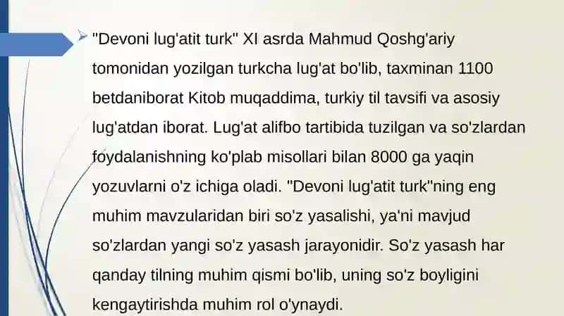 Mahmud Qoshg’ariyning “Devoni lug’atit turk” asarining mohiyati. 3