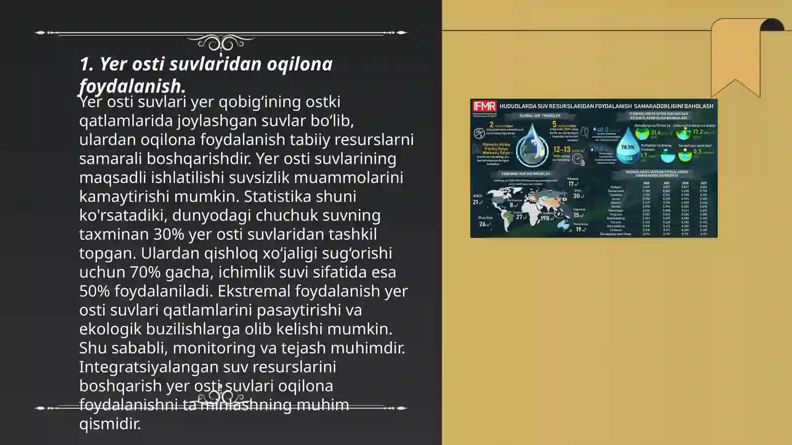 O'zbekiston Respublikasida tabiiy resurslaridan oqilona foydalanish muammolarni 3