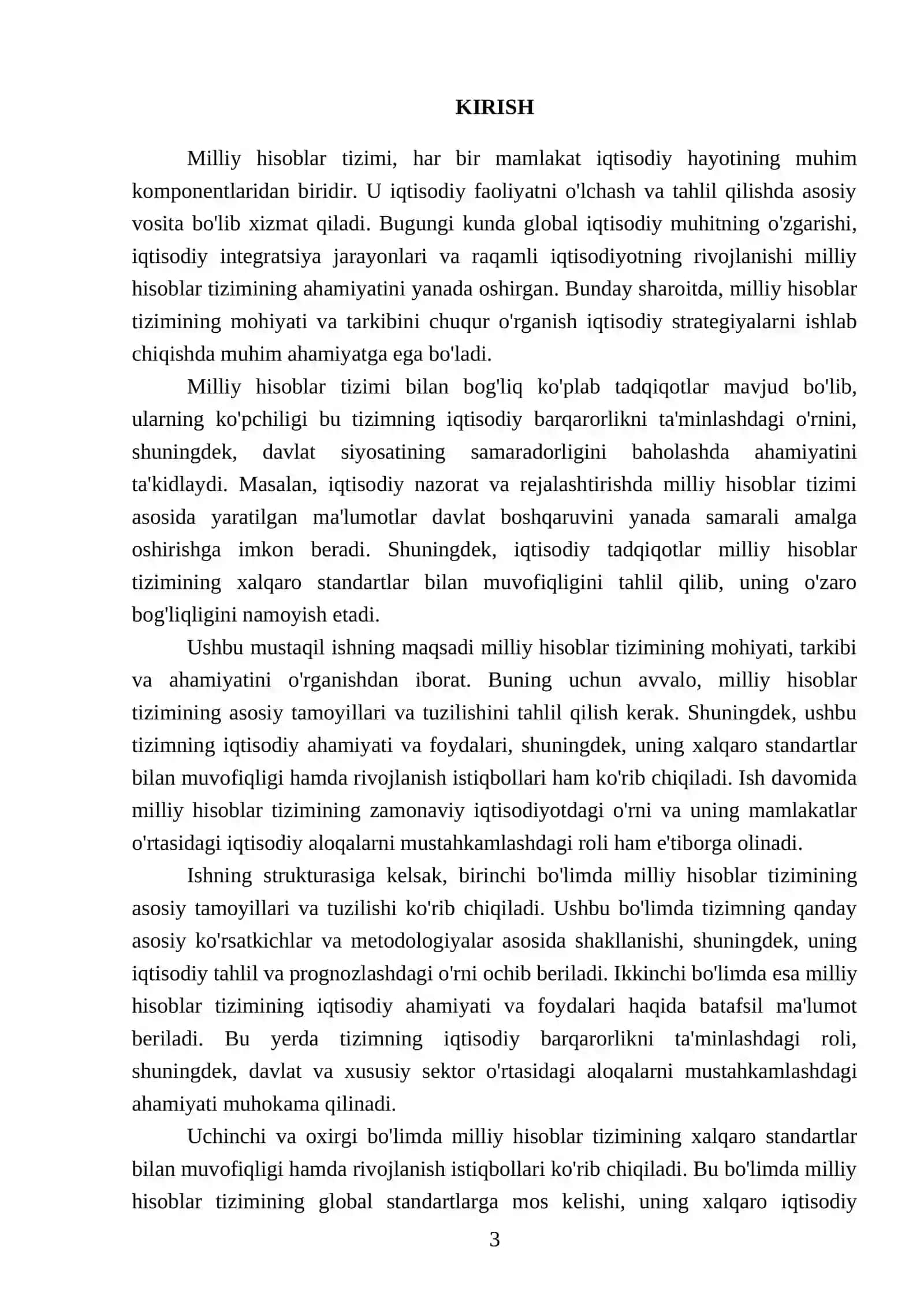 Milliy hisoblar tizimining mohiyati, tarkibi va ahamiyati 3