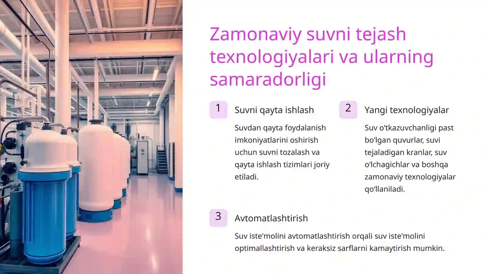Sanoat korxonalarida suvni tejash va resurslarni boshqarish tizimlari 3