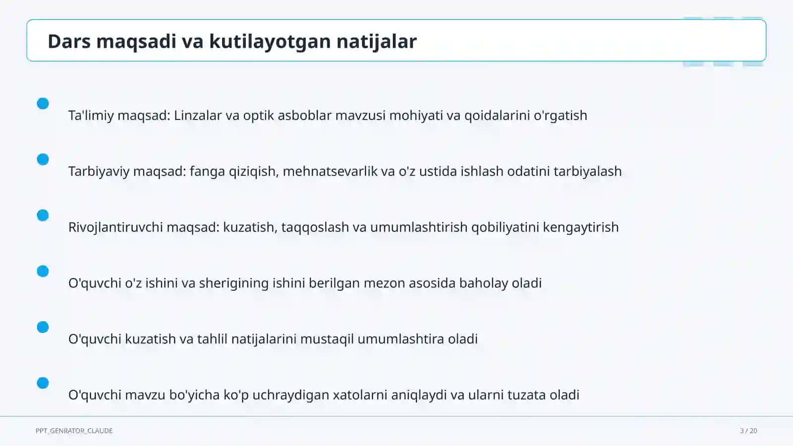 Linzalar va optik asboblar (11-sinf) 3