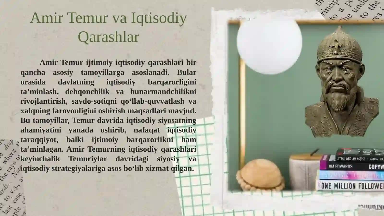 AMIR TEMUR VA TEMURIYLAR DAVRIDAGI IQTISODIY G‘OYALAR VA IQTISODIY SIYOSAT 3