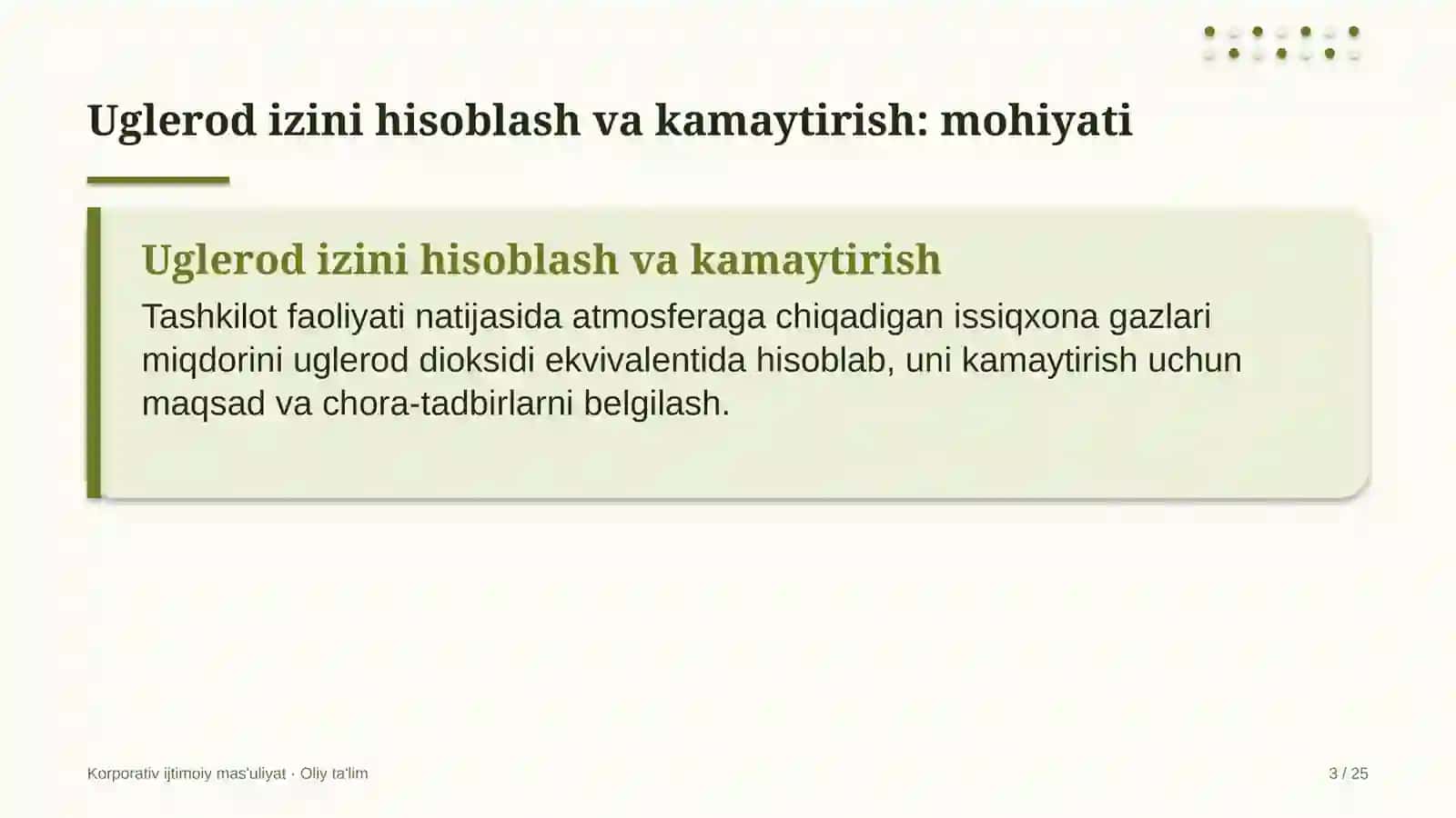 Aeroportlarda uglerod izini hisoblash va kamaytirish 3