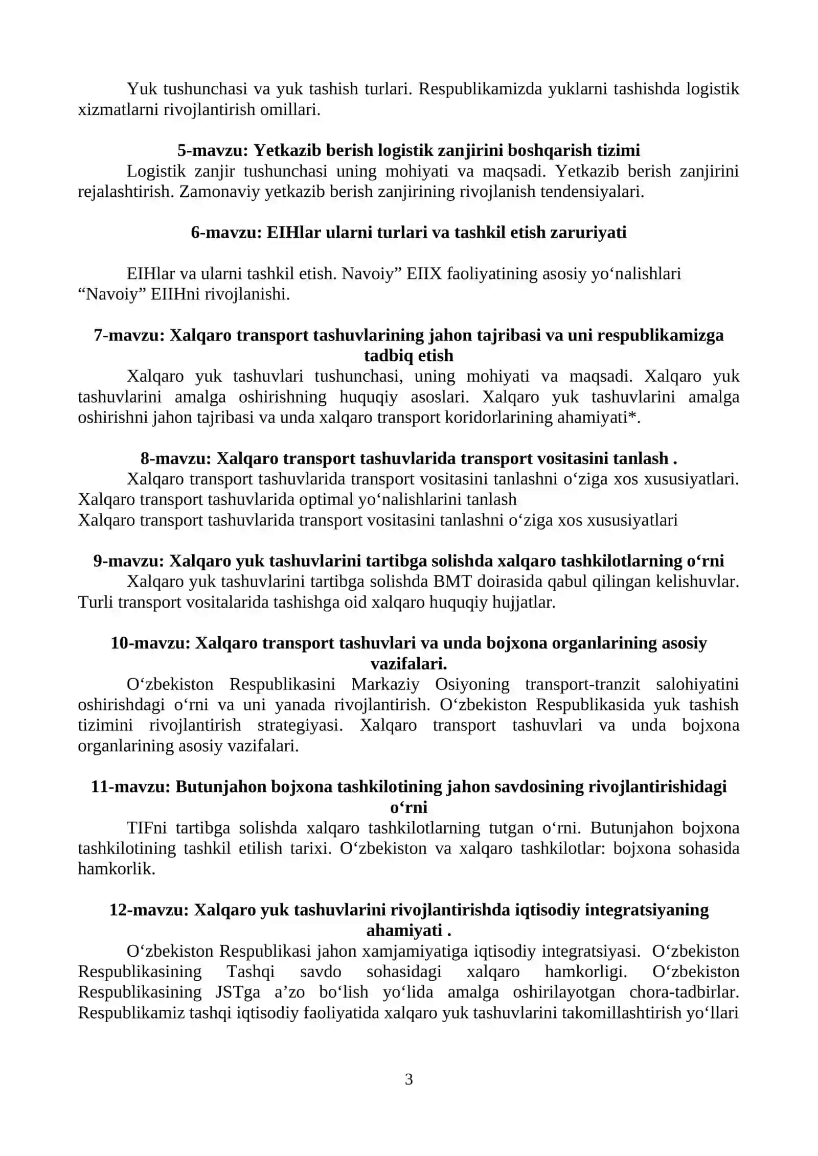 Xalqaro logistika 3