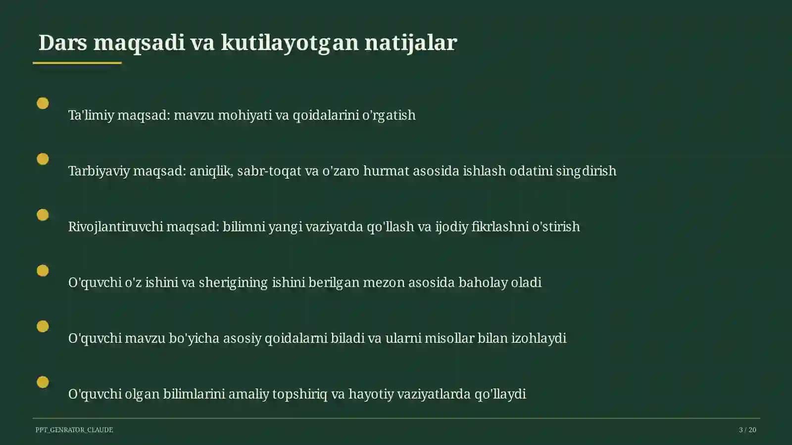 Vatanni sevish: davlat ramzlari (3-sinf) 3