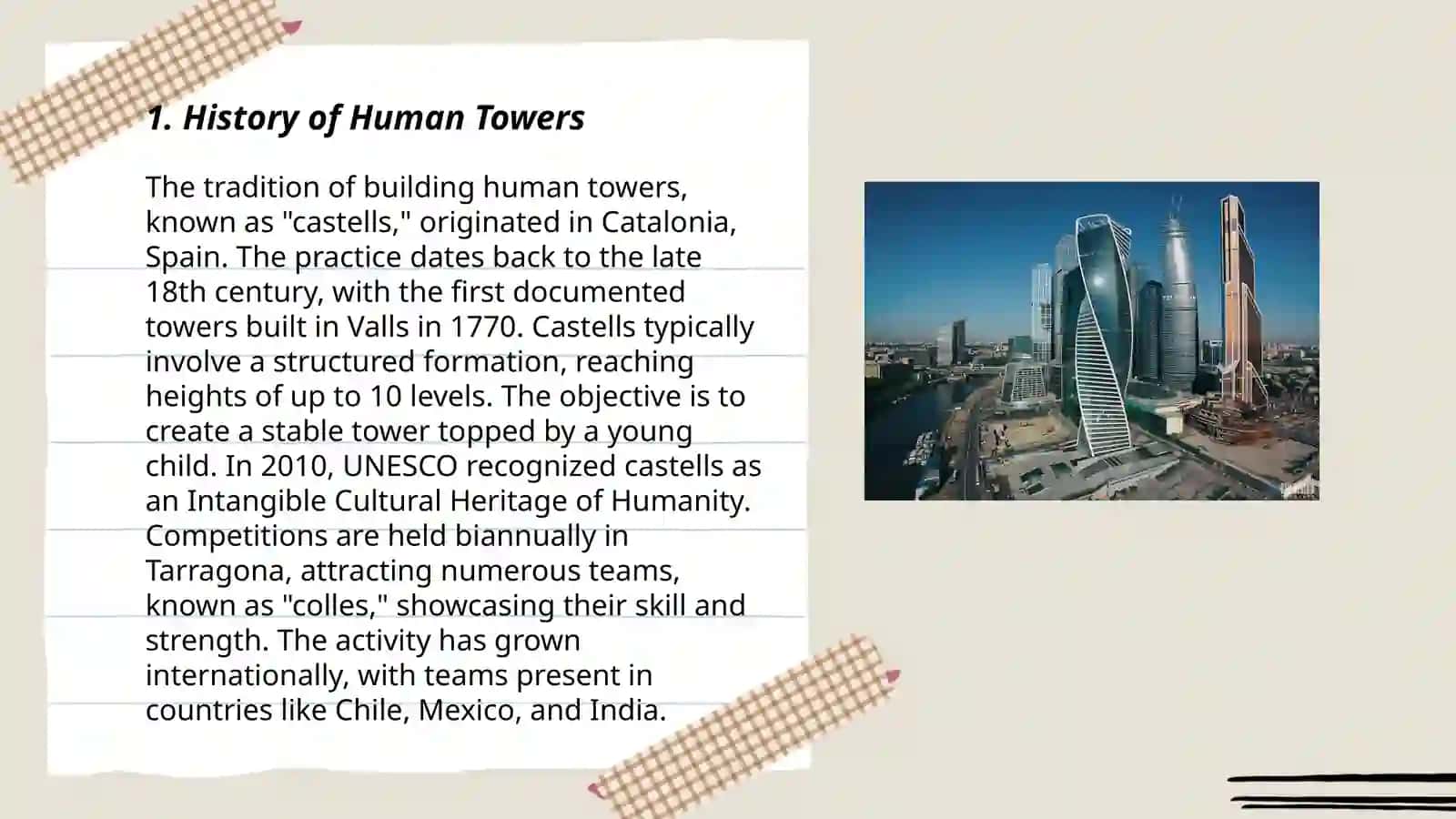 Human towers 3