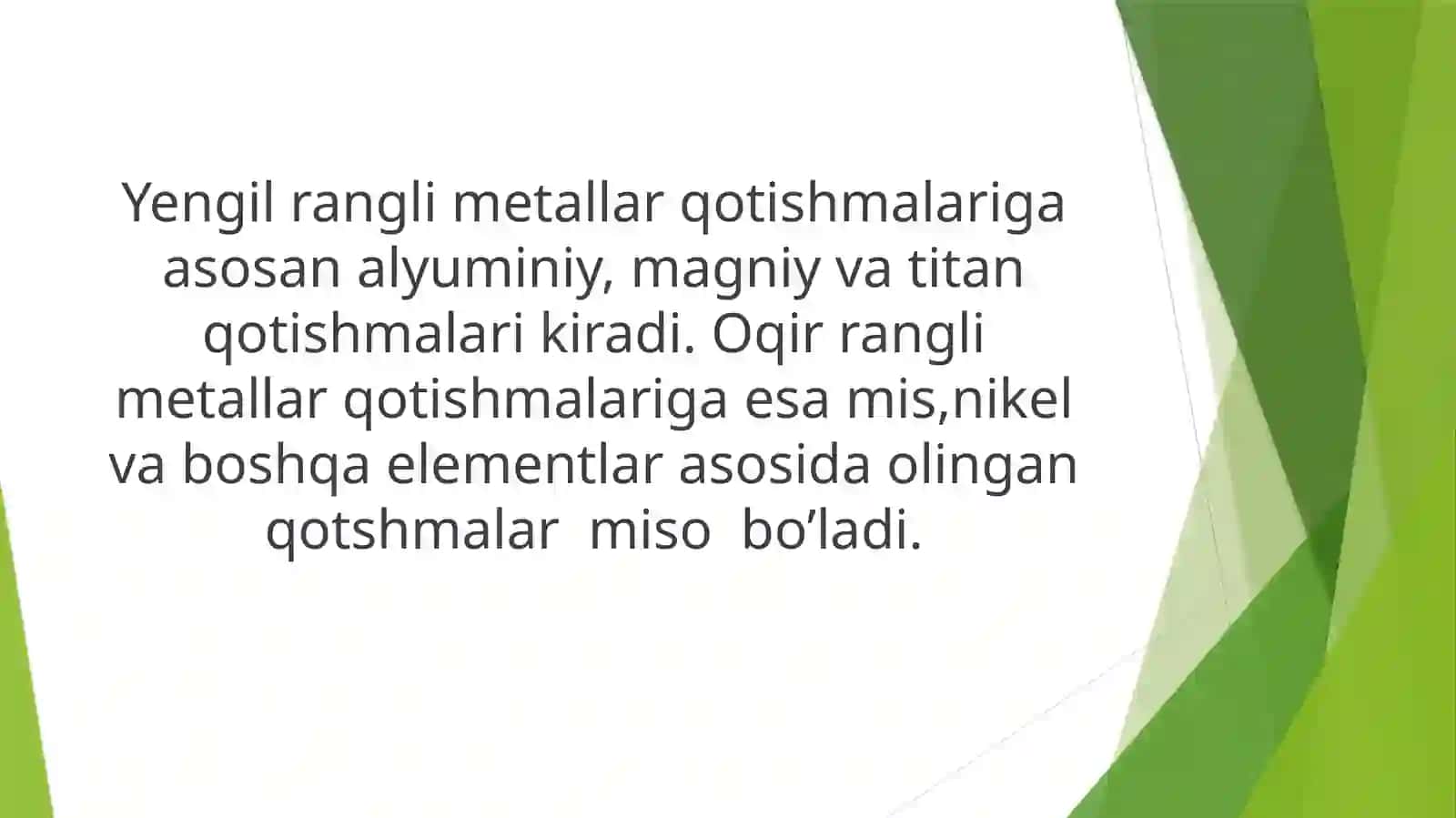 Rangli metall va qotishmalarning mikrotaxlili 3