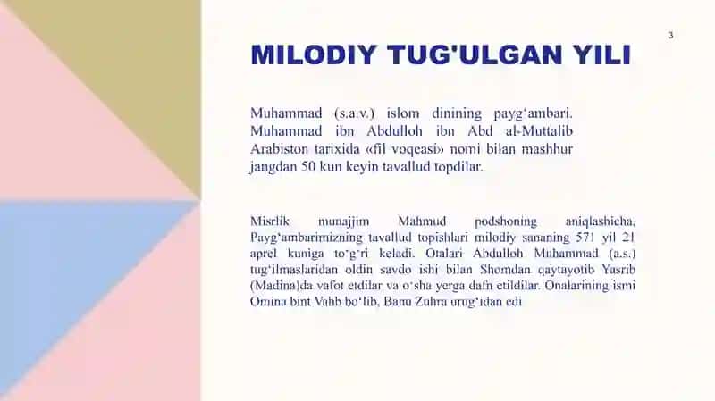 Islomning vujudga kelishi va tarqalishi​ 3