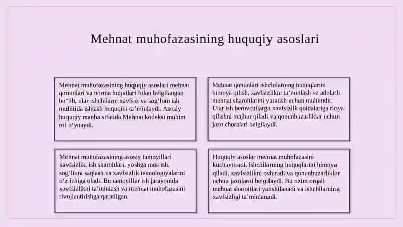 Mehnat muhofazasining huquqiy va tashkiliy nazorat organlari 3