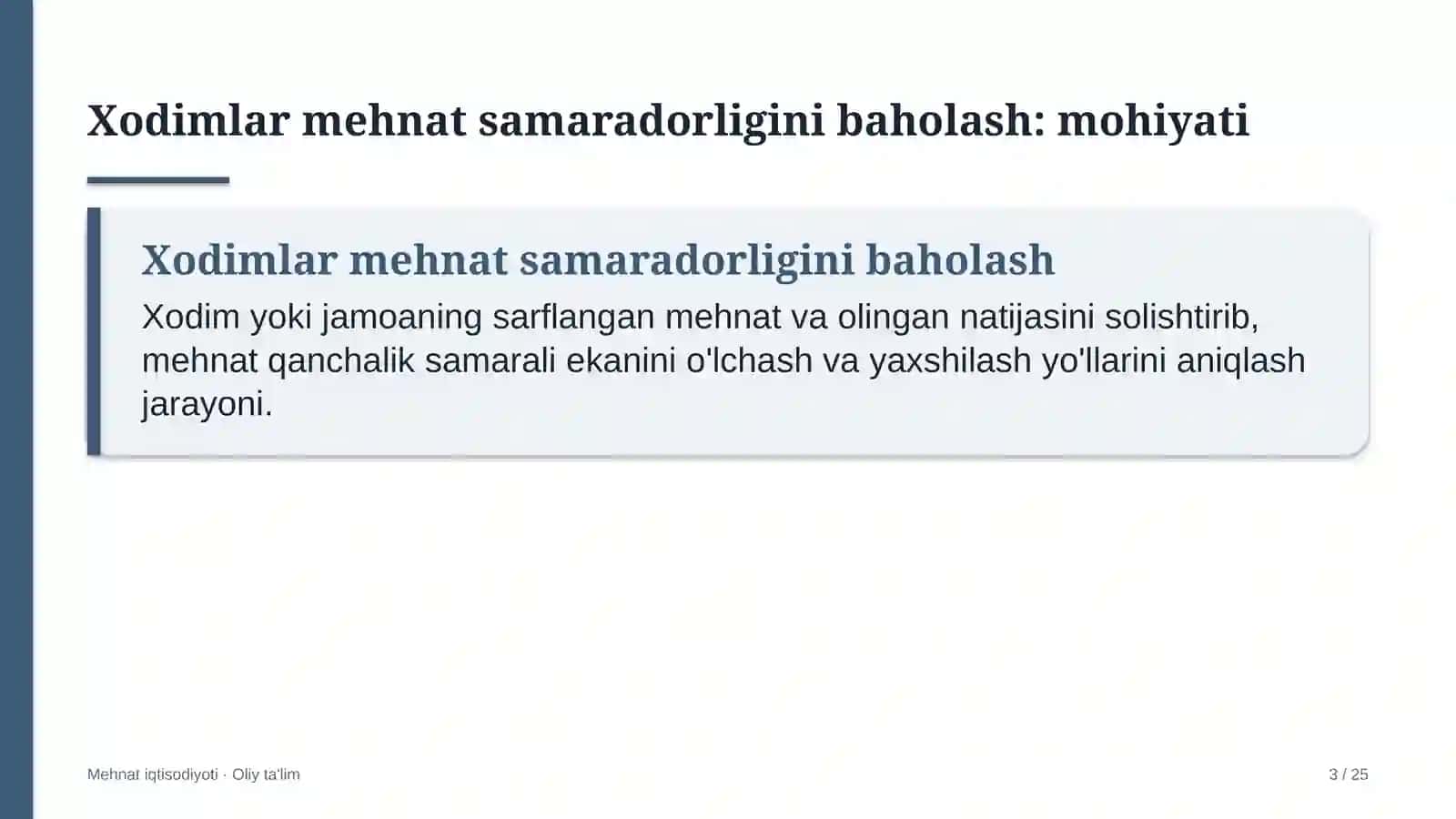Davlat banklarida xodimlar mehnat samaradorligini baholash 3