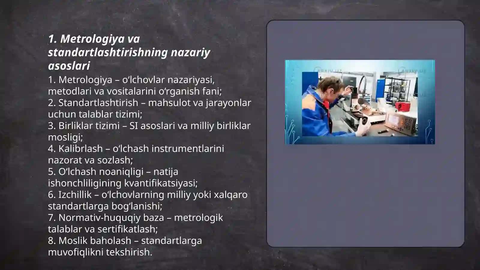 Metrologiya va standartlashtirishning nazariy asoslari 3