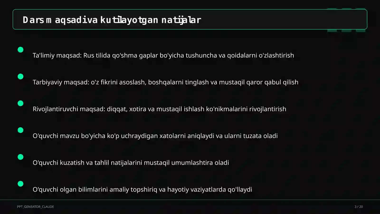 Rus tilida qo'shma gaplar (9-sinf) 3