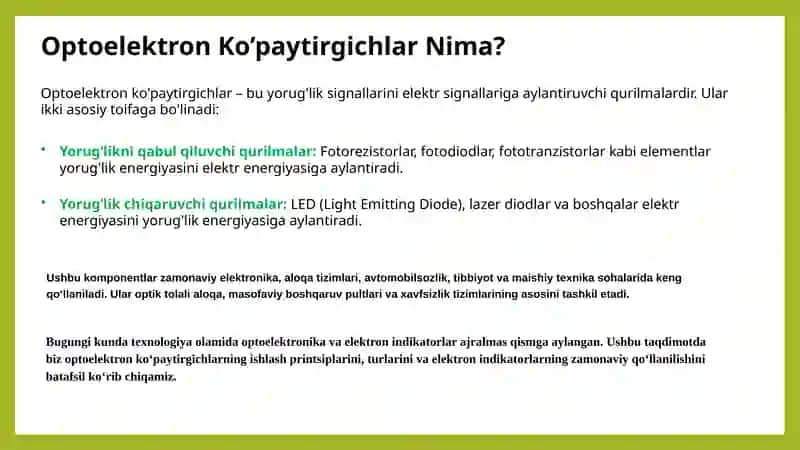 optoelektronik kopaytirgichlar 3