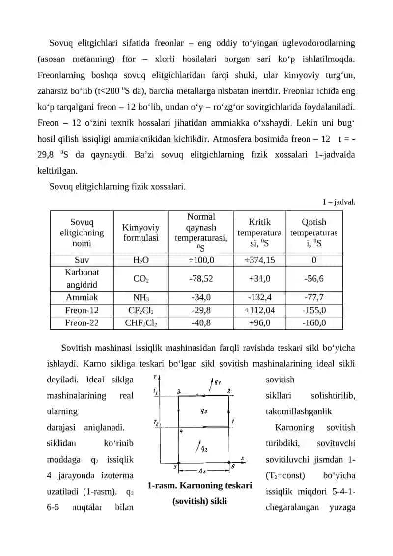 Sovutish qurilmalari sikllari 3