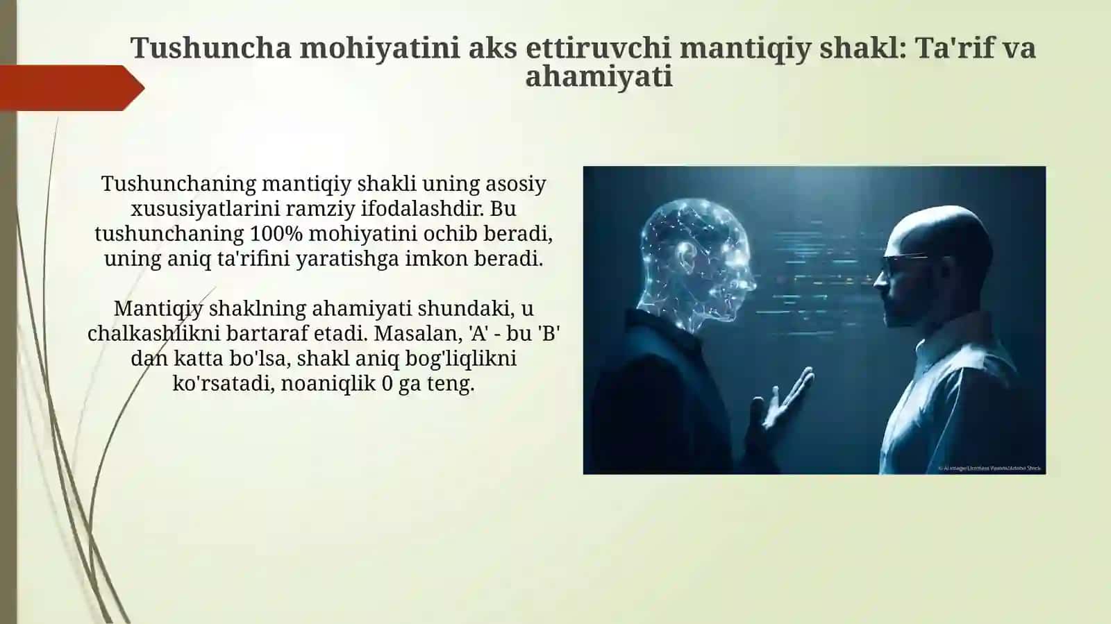 Tushuncha predmetining umumiy muhum belgilari aks ettiruvchi mantiqiy shakl 3
