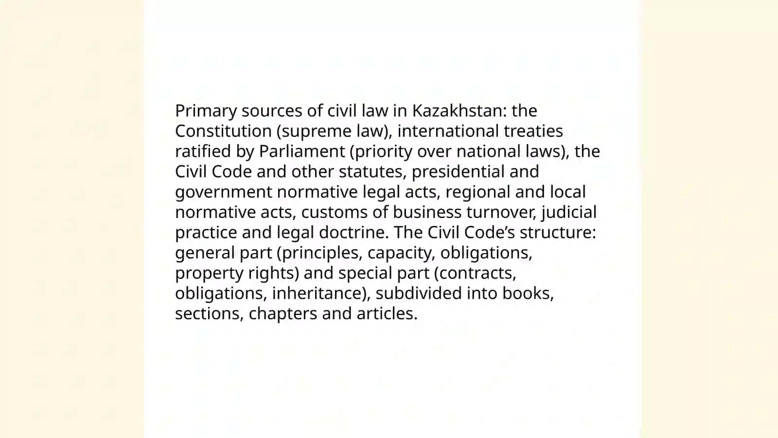 Kazakhstan Civil Law 3