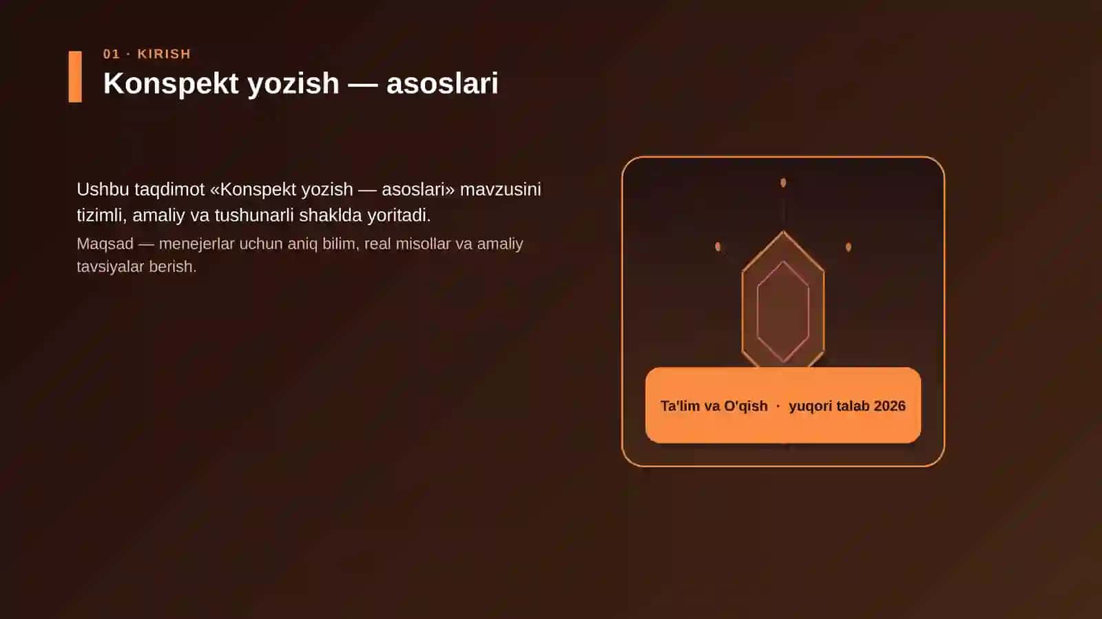 Konspekt yozish — asoslari 3
