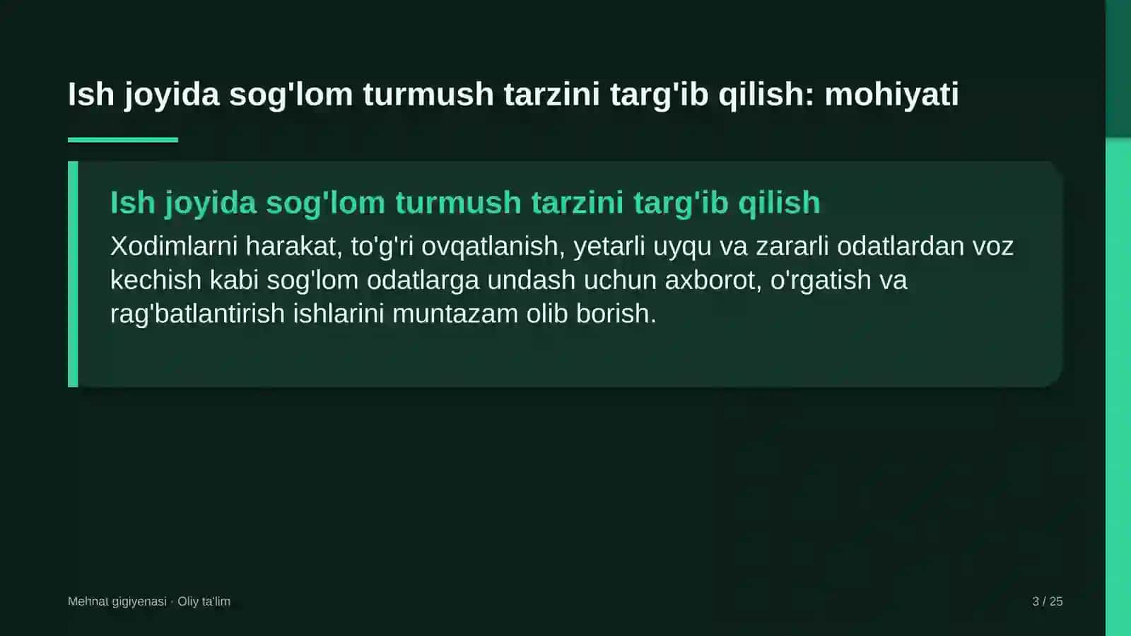 geoaxborot tizimlarida ish joyida sog'lom turmush tarzini targ'ib qilish 8231 3